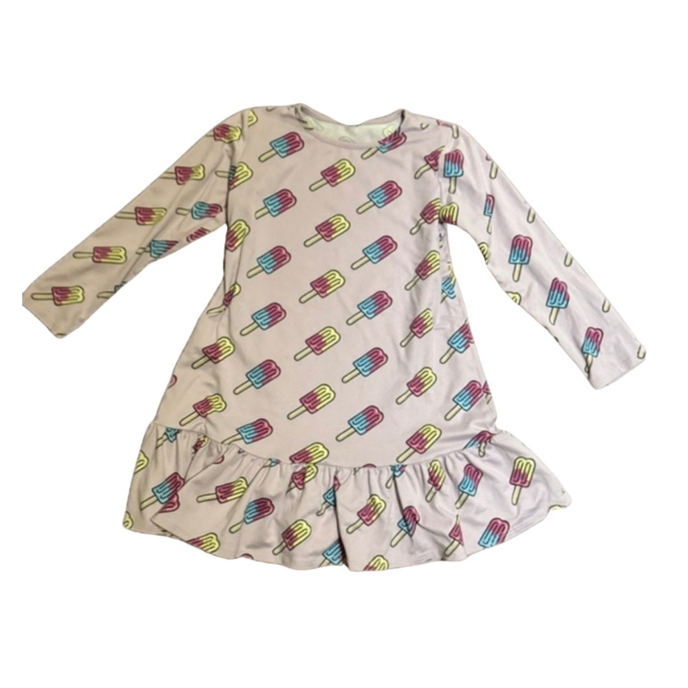 Pixielane Simply Soft popsicle long sleeve nightgown girls size 5 EUC